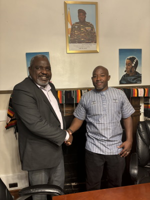 Dennis Boatwright after successful meeting with Niger Charge d’affaires at Embassy in Washington DC Dennis Boatwright after successful meeting with Niger Charge d’affaires at Embassy in Washington DC
