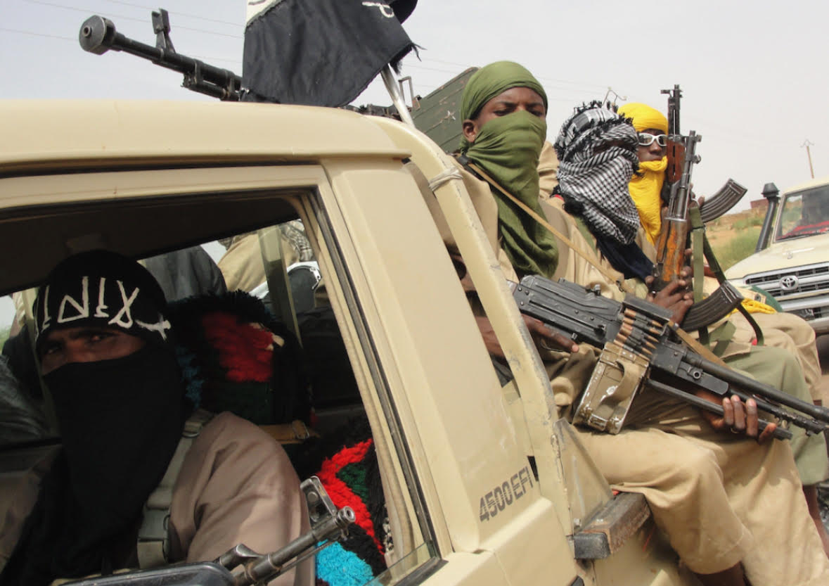 Islamic insurgents in truck